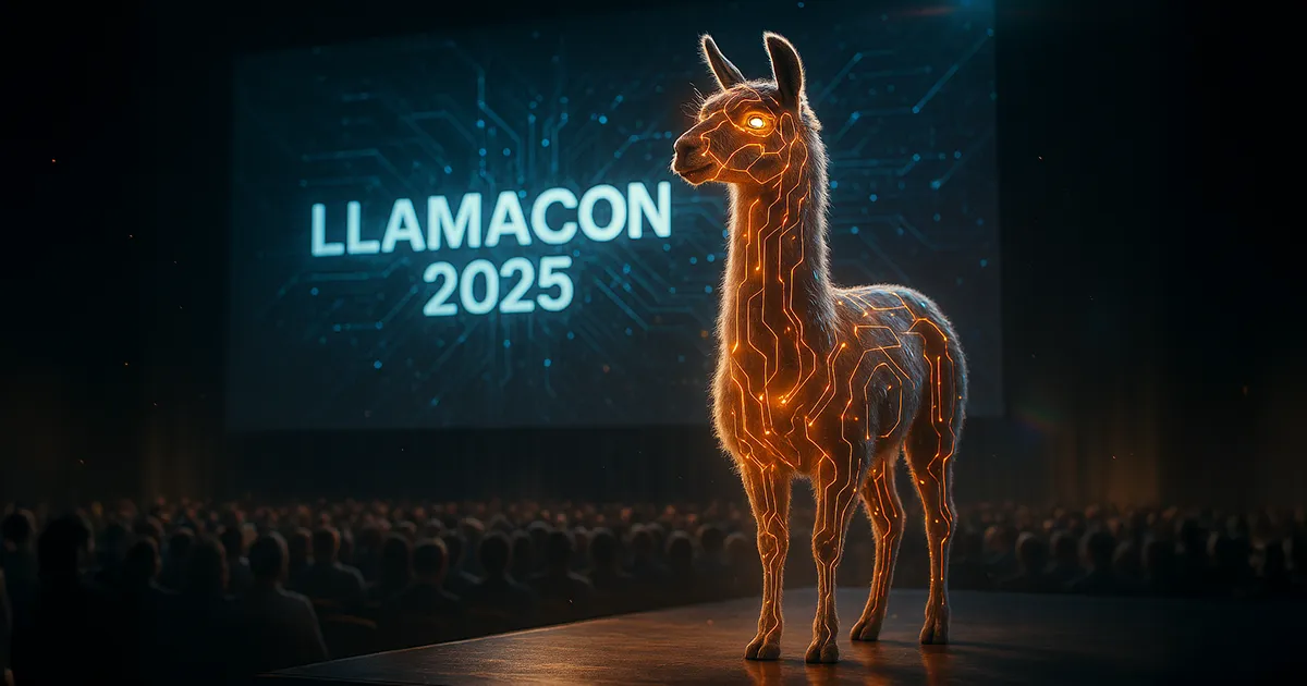 Ein starkes Lama auf der Llamacon 2025